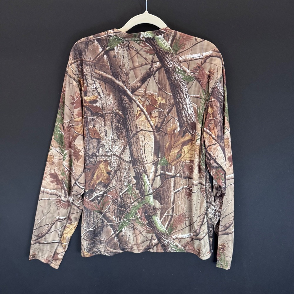 Realtree AP Camo Long Sleeve Performance Shirt Mens XL Camouflage Hunting Tee - Picture 9 of 9
